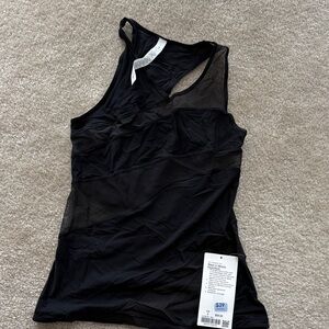 Lululemon Black Mesh Tank Top